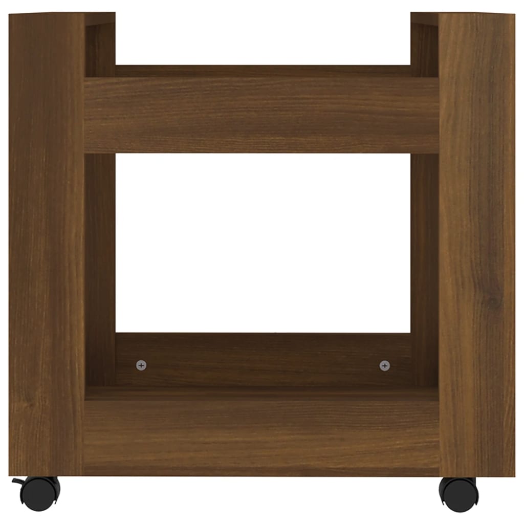 vidaXL Bürowagen Braun Eichen-Optik 60x45x60 cm Holzwerkstoff