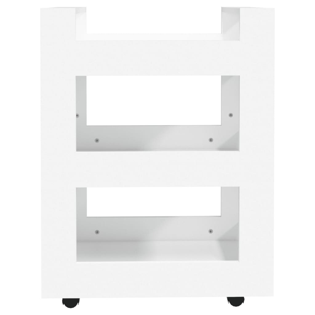 vidaXL Küchenwagen Weiß 60x45x80 cm Holzwerkstoff