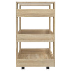 vidaXL Küchenwagen Sonoma-Eiche 60x45x80 cm Holzwerkstoff