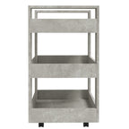 vidaXL Küchenwagen Betongrau 60x45x80 cm Holzwerkstoff