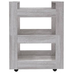vidaXL Küchenwagen Grau Sonoma 60x45x80 cm Holzwerkstoff