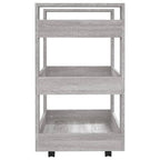 vidaXL Küchenwagen Grau Sonoma 60x45x80 cm Holzwerkstoff
