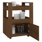 vidaXL Küchenwagen Braun Eichen-Optik 60x45x80 cm Holzwerkstoff