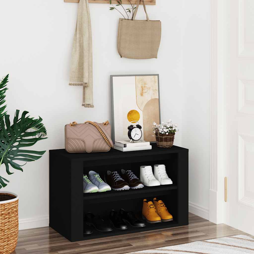 vidaXL Schuhregal Weiß 75x35x45 cm Holzwerkstoff