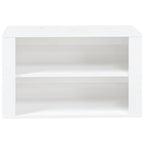 vidaXL Schuhregal Hochglanz-Weiß 75x35x45 cm Holzwerkstoff