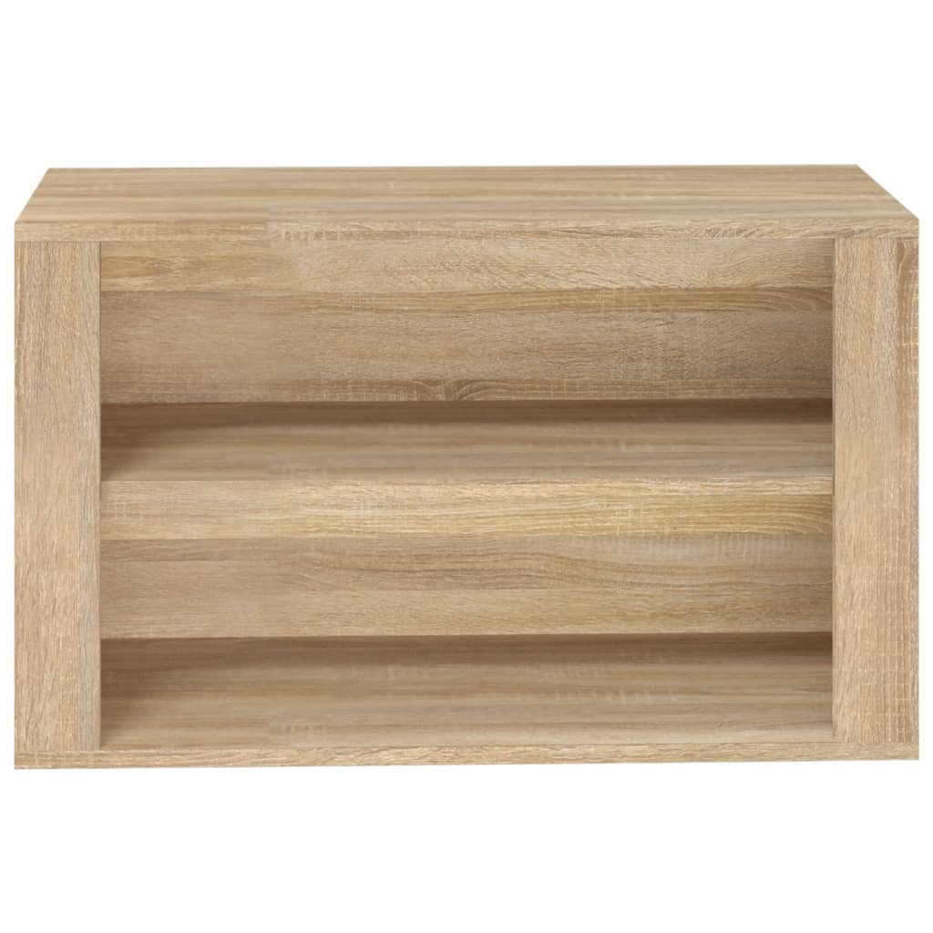 vidaXL Schuhregal Sonoma-Eiche 75x35x45 cm Holzwerkstoff