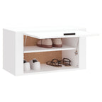 vidaXL Wand-Schuhschrank Weiß 70x35x38 cm Holzwerkstoff