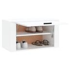 vidaXL Wand-Schuhschrank Hochglanz-Weiß 70x35x38 cm Holzwerkstoff