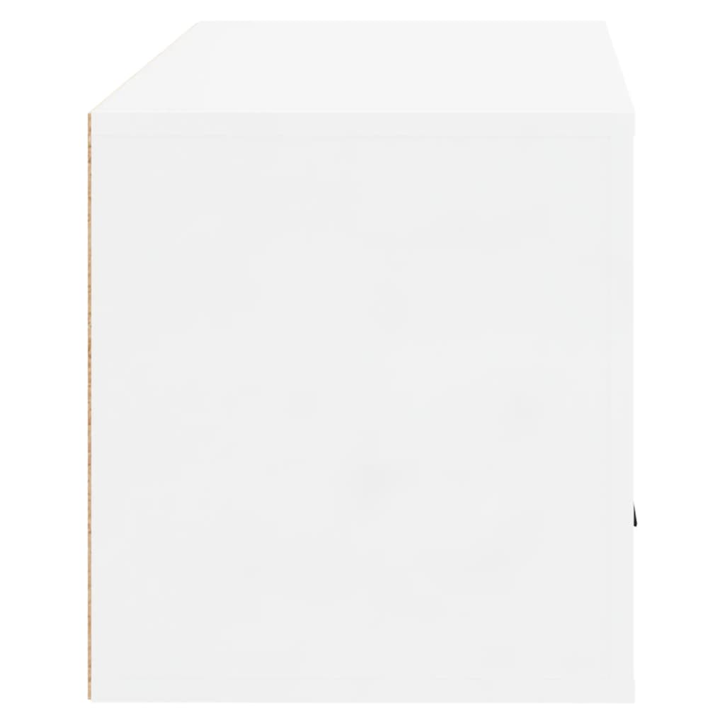 vidaXL Wand-Schuhschrank Hochglanz-Weiß 70x35x38 cm Holzwerkstoff