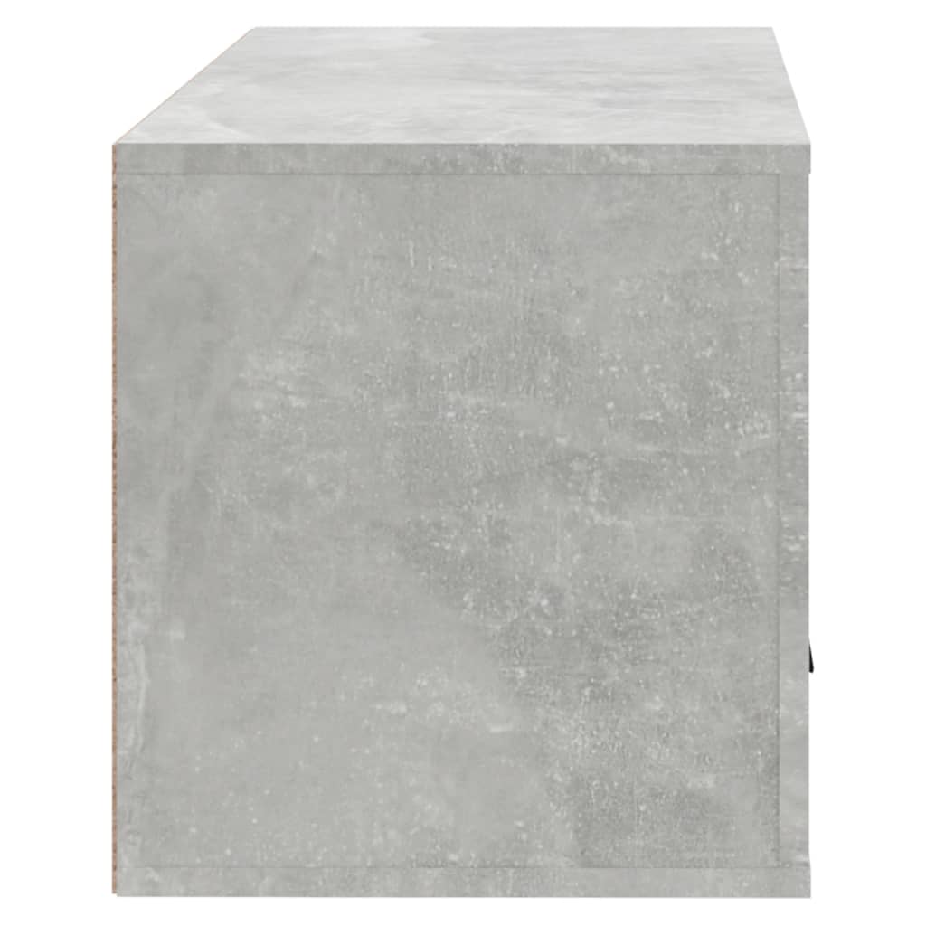 vidaXL Wand-Schuhschrank Betongrau 70x35x38 cm Holzwerkstoff