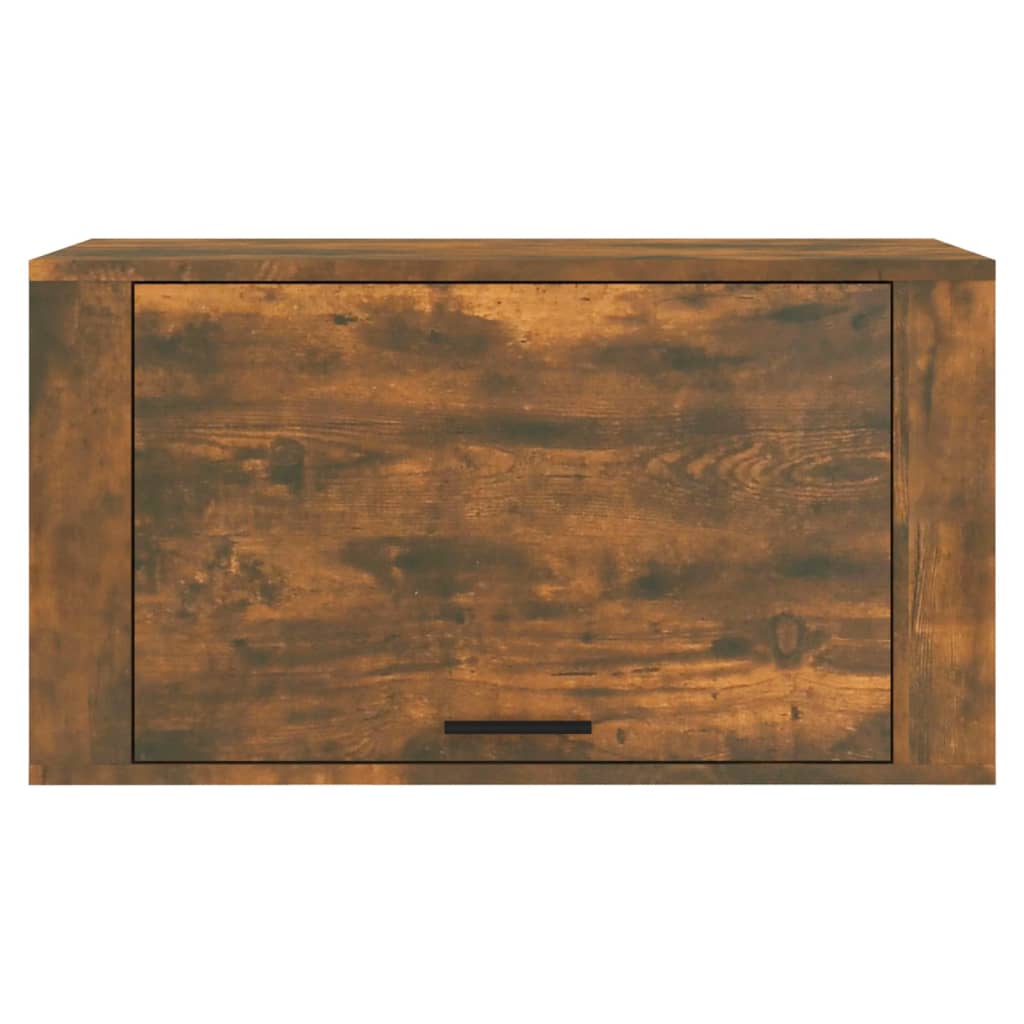 vidaXL Wand-Schuhschrank Räuchereiche 70x35x38 cm Massivholz Kiefer