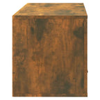 vidaXL Wand-Schuhschrank Räuchereiche 70x35x38 cm Massivholz Kiefer