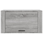 vidaXL Wand-Schuhschrank Grau Sonoma 70x35x38 cm Massivholz Kiefer