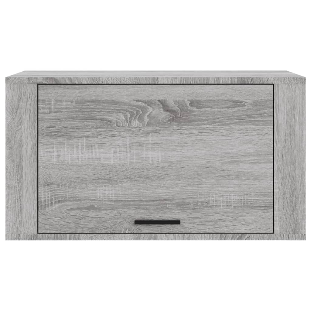 vidaXL Wand-Schuhschrank Grau Sonoma 70x35x38 cm Massivholz Kiefer
