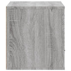 vidaXL Wand-Schuhschrank Grau Sonoma 70x35x38 cm Massivholz Kiefer