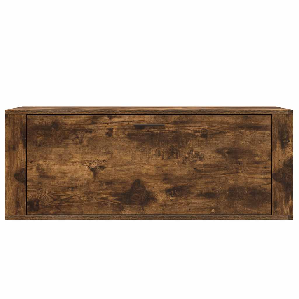vidaXL Wand-Schuhschrank Räuchereiche 100x35x38 cm Holzwerkstoff
