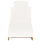 vidaXL Sonnenliegen 2 Stk. mit Auflagen Massivholz Teak