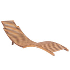 vidaXL Sonnenliegen 2 Stk. mit Auflagen Massivholz Teak
