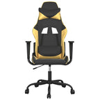 vidaXL Gaming-Stuhl Schwarz und Golden Kunstleder