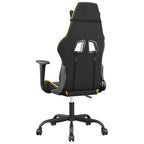 vidaXL Gaming-Stuhl Schwarz und Golden Kunstleder
