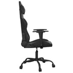 vidaXL Gaming-Stuhl Schwarz Kunstleder
