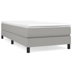 vidaXL Boxspringbettgestell Hellgrau 80x200 cm Stoff