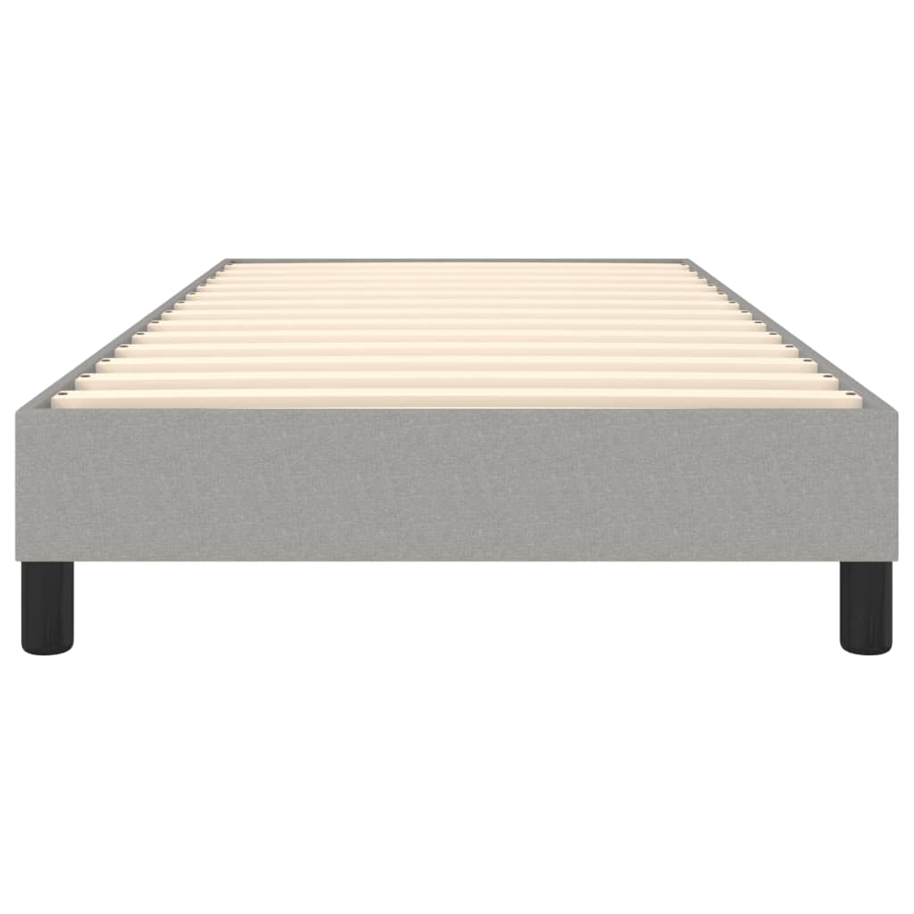 vidaXL Boxspringbettgestell Hellgrau 80x200 cm Stoff