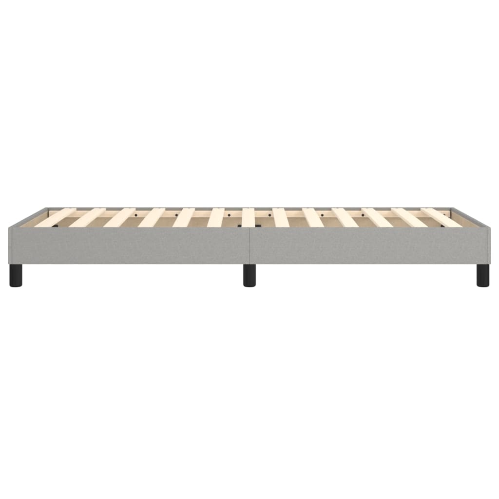 vidaXL Boxspringbettgestell Hellgrau 80x200 cm Stoff