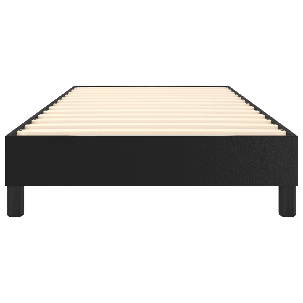 vidaXL Boxspringbettgestell Schwarz 80x200 cm Kunstleder