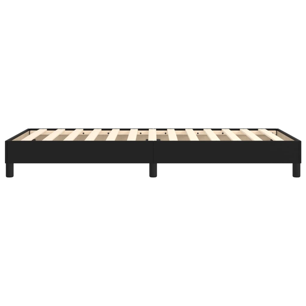 vidaXL Boxspringbettgestell Schwarz 80x200 cm Kunstleder