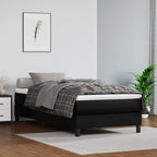 vidaXL Boxspringbettgestell Schwarz 80x200 cm Kunstleder