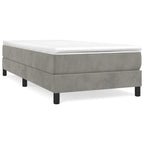vidaXL Boxspringbettgestell Hellgrau 80x200 cm Samt