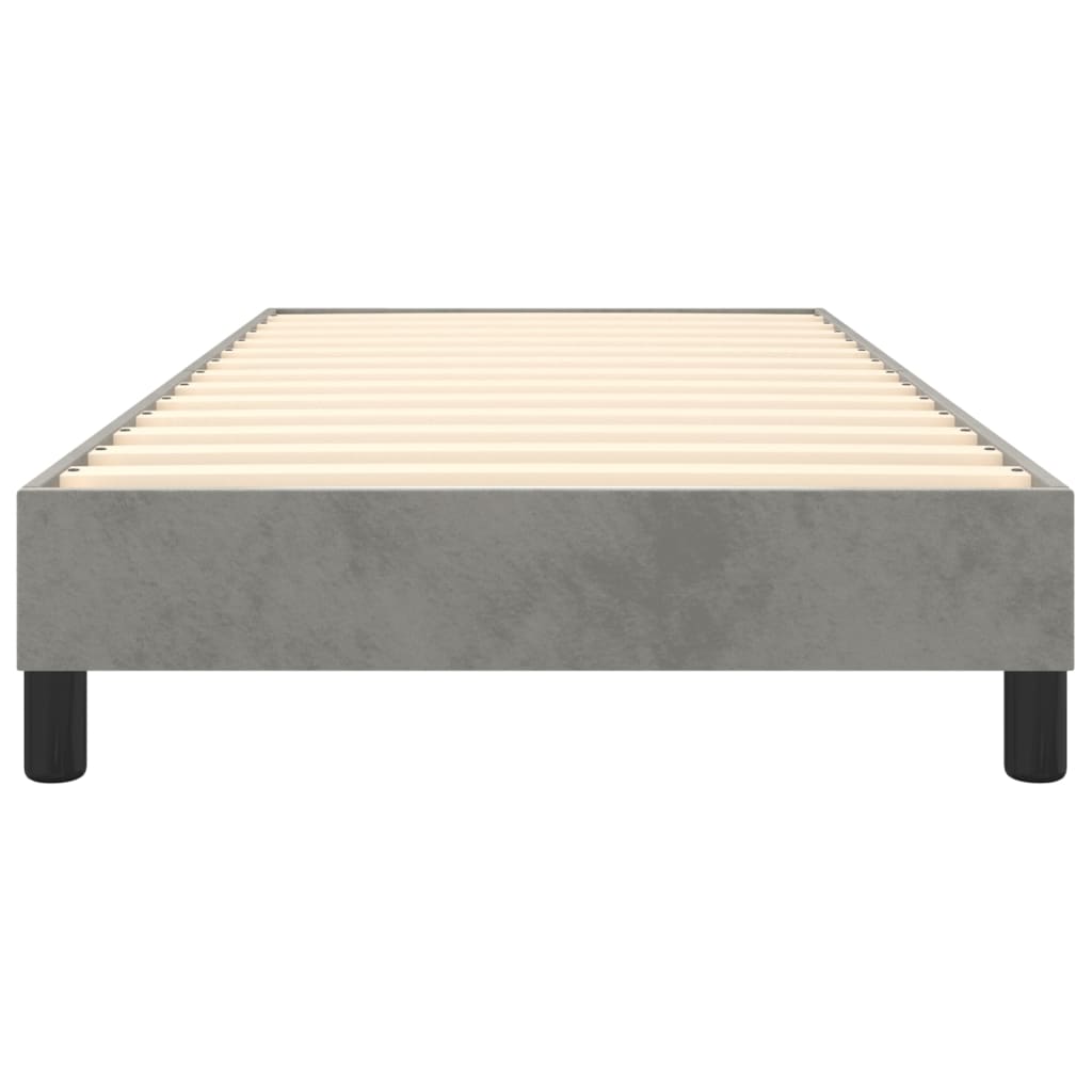vidaXL Boxspringbettgestell Hellgrau 80x200 cm Samt