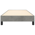 vidaXL Boxspringbettgestell Hellgrau 80x200 cm Samt