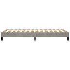 vidaXL Boxspringbettgestell Hellgrau 80x200 cm Samt