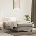 vidaXL Boxspringbettgestell Hellgrau 80x200 cm Samt