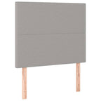 vidaXL Kopfteil Hellgrau 80x5x118/128 cm Stoff