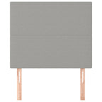vidaXL Kopfteil Hellgrau 80x5x118/128 cm Stoff