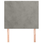 vidaXL Kopfteil Hellgrau 80x5x118/128 cm Samt