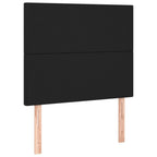 vidaXL Kopfteil Schwarz 80x5x118/128 cm Kunstleder