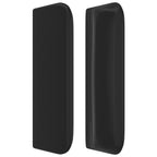 vidaXL Kopfteil mit Ohren Schwarz 183x16x78/88 cm Kunstleder