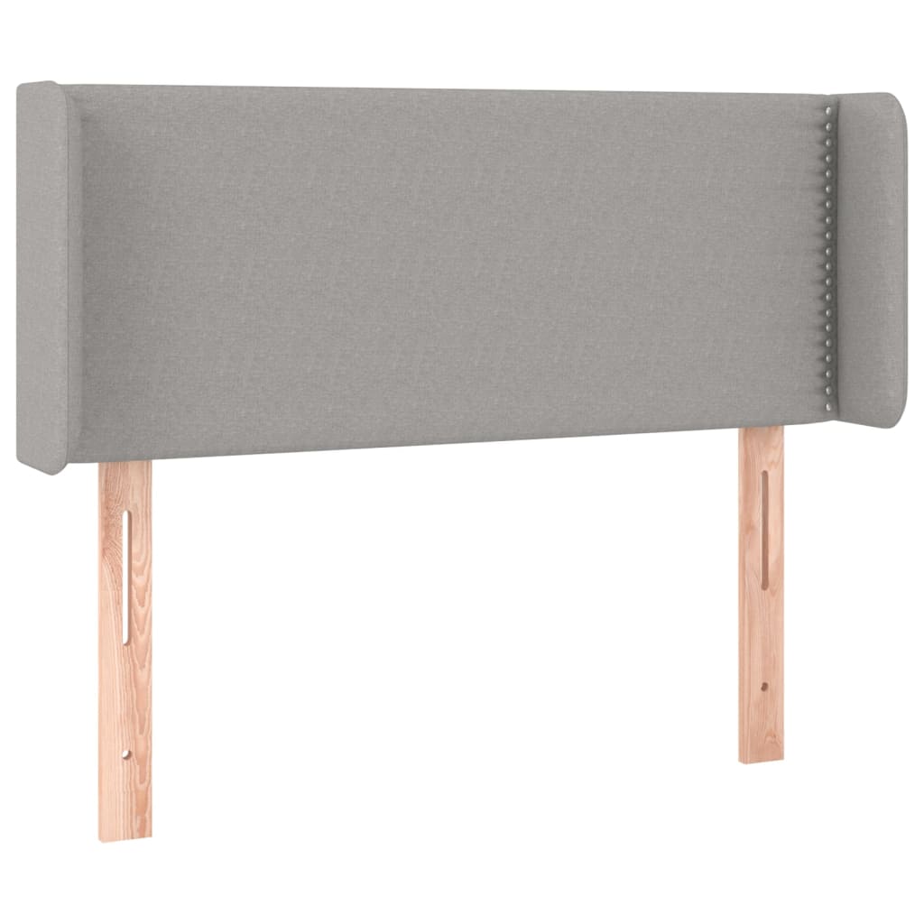vidaXL Kopfteil mit Ohren Hellgrau 83x16x78/88 cm Stoff