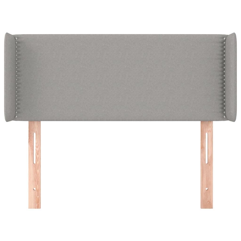 vidaXL Kopfteil mit Ohren Hellgrau 83x16x78/88 cm Stoff
