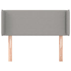 vidaXL Kopfteil mit Ohren Hellgrau 83x16x78/88 cm Stoff