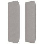 vidaXL Kopfteil mit Ohren Hellgrau 83x16x78/88 cm Stoff