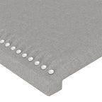 vidaXL Kopfteil mit Ohren Hellgrau 83x16x78/88 cm Stoff