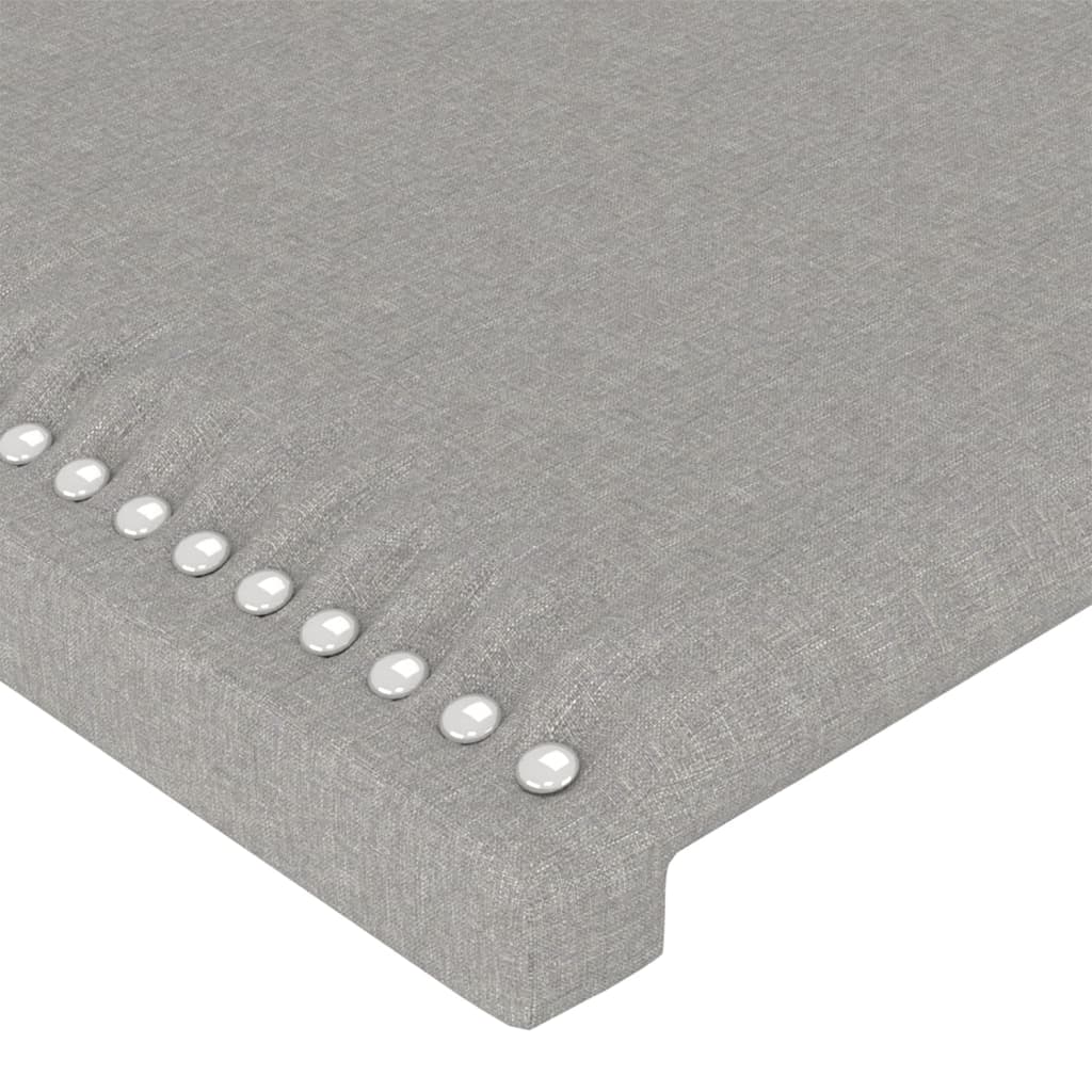 vidaXL Kopfteil mit Ohren Hellgrau 83x16x78/88 cm Stoff