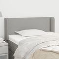 vidaXL Kopfteil mit Ohren Hellgrau 83x16x78/88 cm Stoff