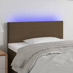 vidaXL LED Kopfteil Hellgrau Stoff