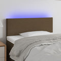 vidaXL LED Kopfteil Hellgrau Stoff